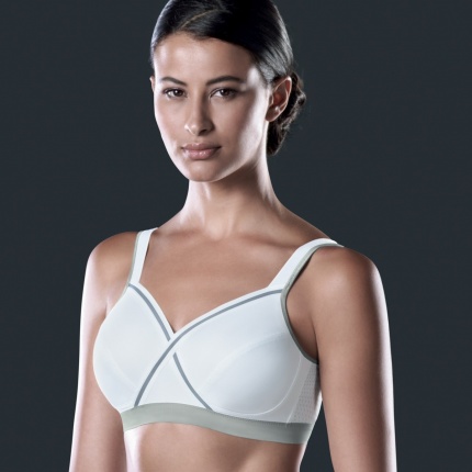 Anita Active 5526 Soutien-Gorge Sport Xcontrol Blanc Mtallique