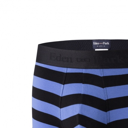Eden Park Shorty ferm E201E41 Rayures Bleu Uniforme et Noir