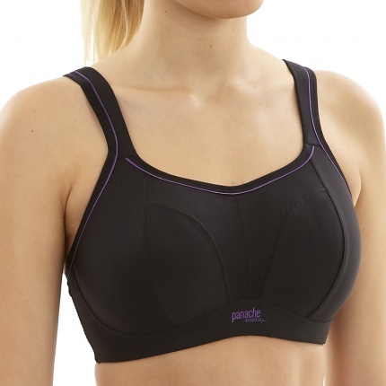 Panache Sport 7341 Soutien-Gorge Sport Sans Armatures Noir