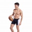 EDEN PARK Boxer / Shorty E644E90 Marine Bande ROSE - MARINE