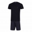 EDEN PARK Pyjama court E523E76 Haut Uni et Bas Noeuds Papillon - Marine