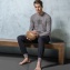 Eden Park Pyjama long E501F20 Gris Mlang