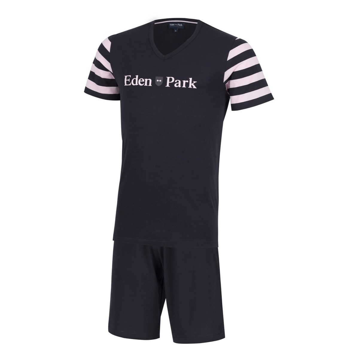 Pyjama bicolore pour homme Marine et Rose EDEN PARK